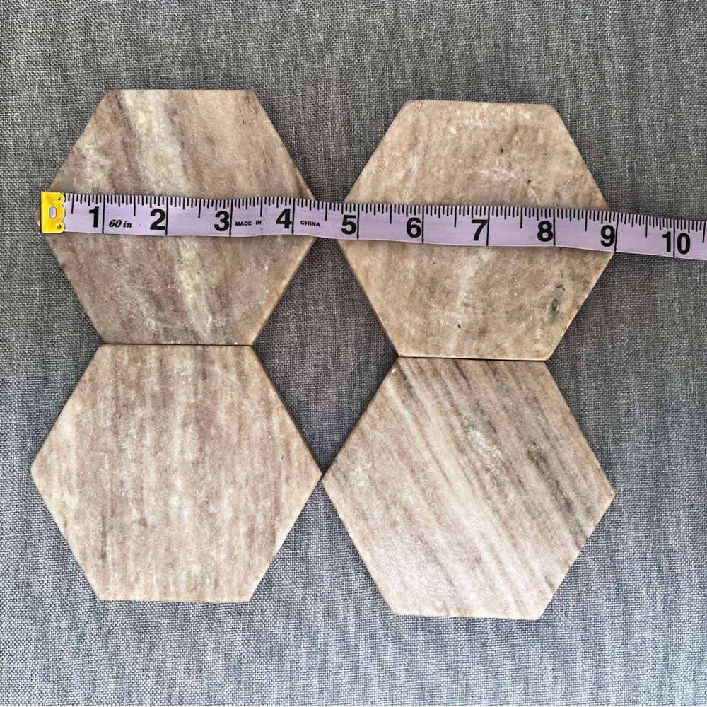 Hexagonal Stone Coasters - Picture 5 of 7